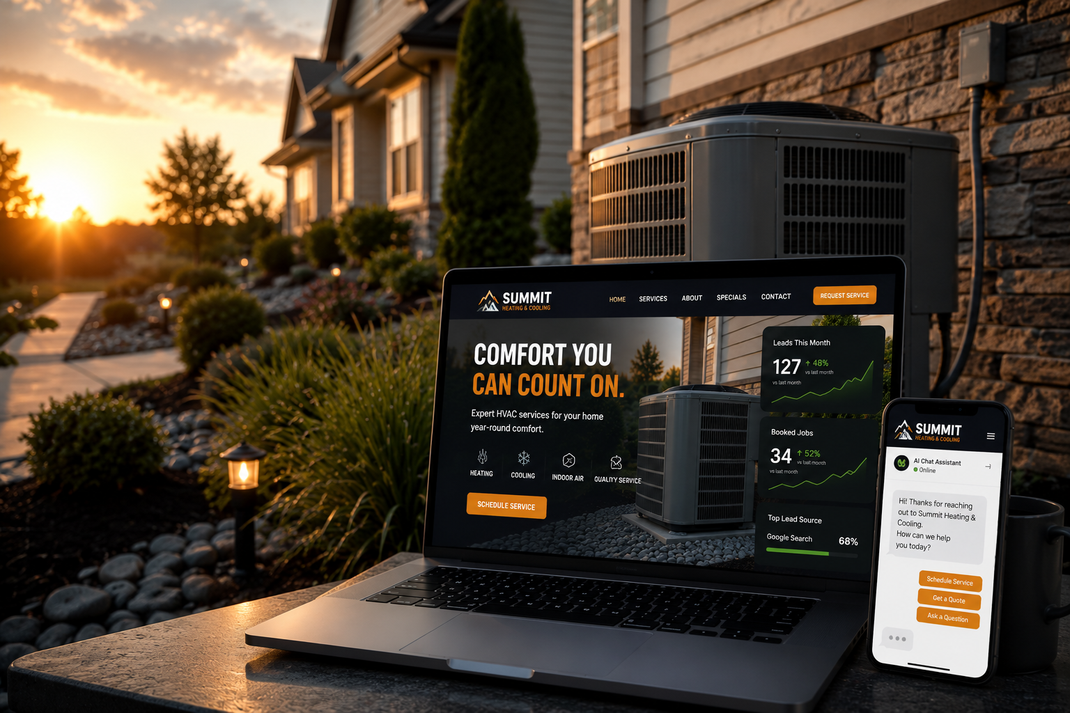 HVAC Contractors web design