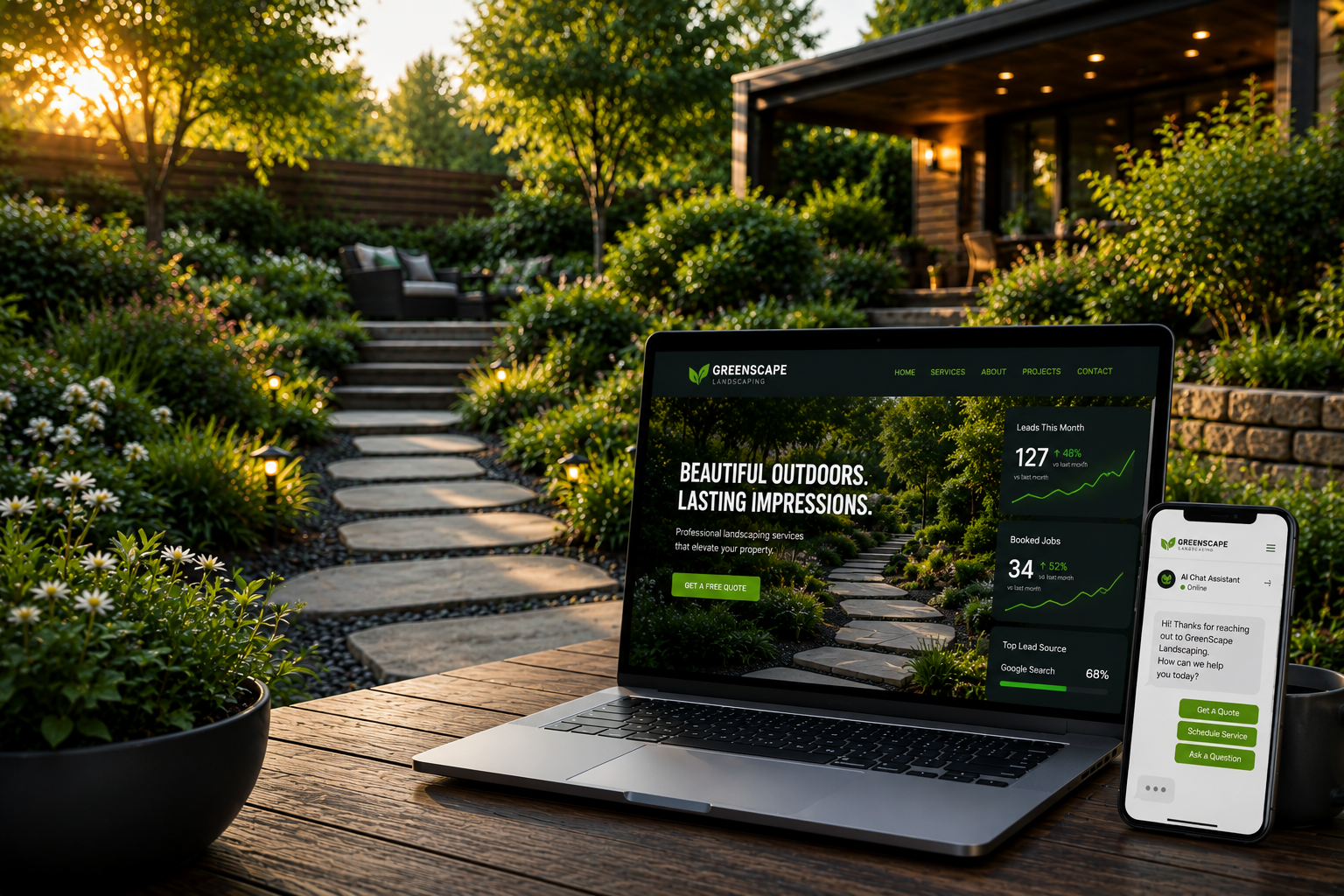 Landscaping & Lawn Care Companies web design